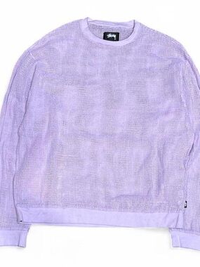 Stussy Mesh Purple Long Sleeve Shirt